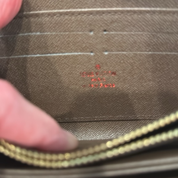 Large Logo Wallet Lot Checkered Copy Luxury - Picture 5 of 9